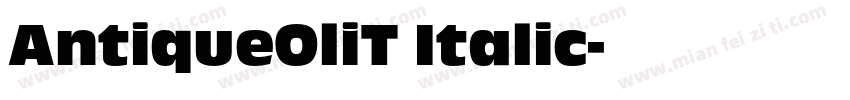 AntiqueOliT Italic字体转换